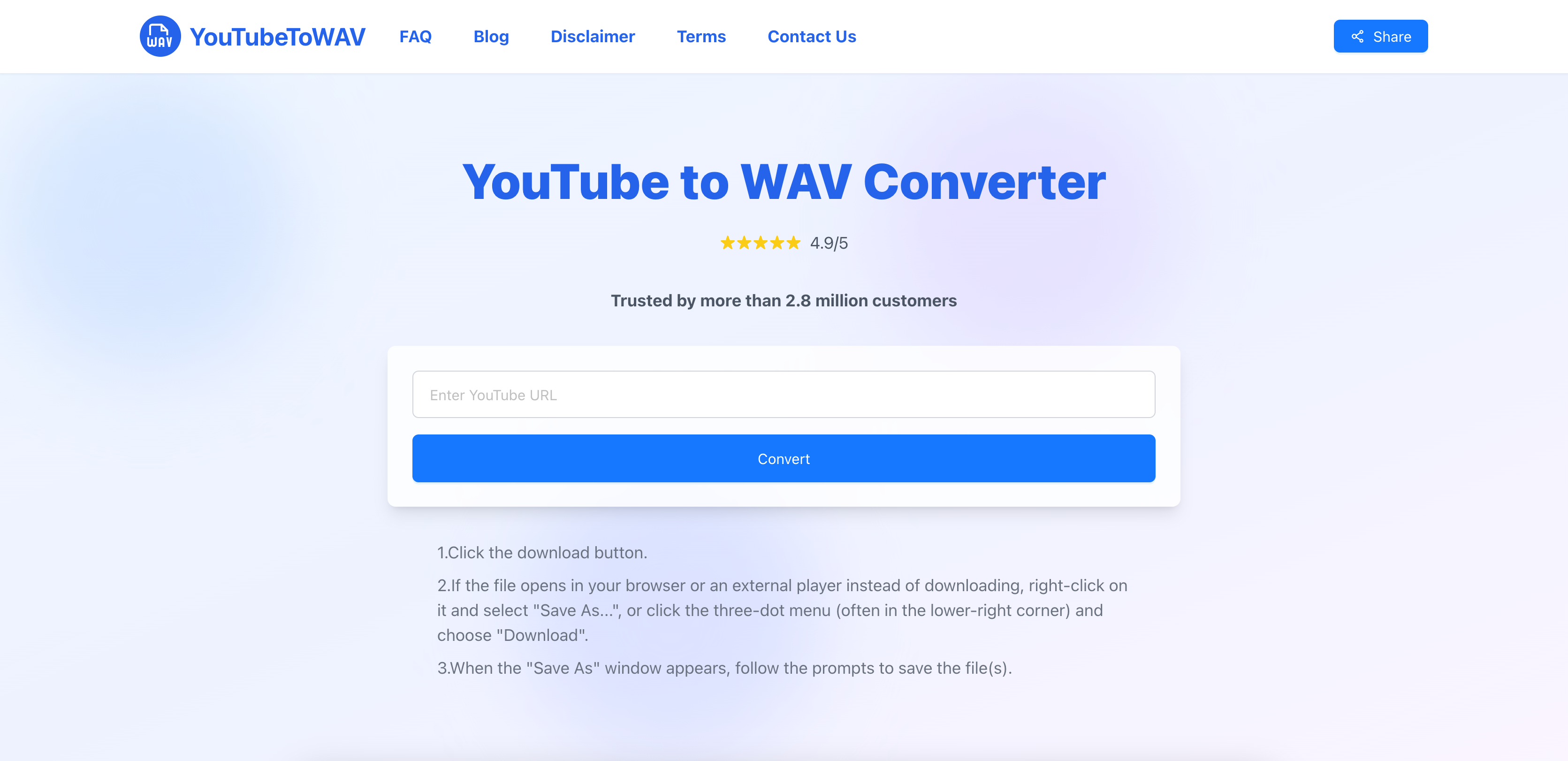 Do you know how to use YouTube to WAV?